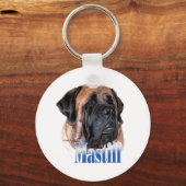 Apricot Mastiff Name Schlüsselanhänger (Vorderseite)