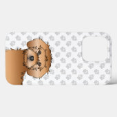 Apricot Mini Goldendoodle Niedlicher Cartoon Dog Case-Mate iPhone Hülle (Rückseite (Horizontal))