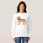 Apricot Mini Goldendoodle Niedlicher Cartoon Dog Sweatshirt (Vorne ganz)