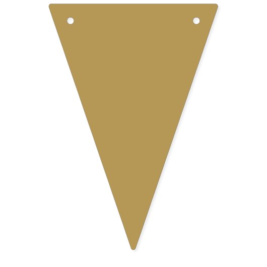 Apricot Orange Bunt Fahne Wimpelkette (Zweite Fahne)