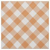Apricot Orange Hütte Gingham Stoff (Muster)