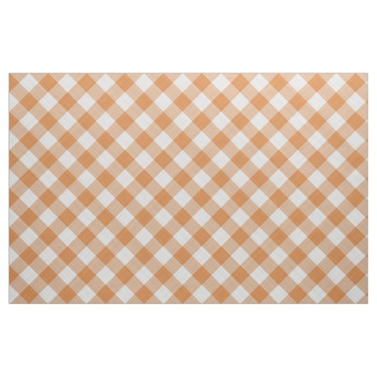 Apricot Orange Hütte Gingham Stoff (Fat Quarter (45,7 x 55,9 cm))