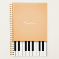 Apricot Orange Piano Keyboard Personalisierte Musi