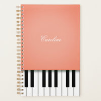 Apricot Orange Piano Keyboard Personalisierte Musi