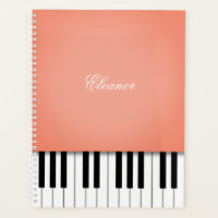Apricot Orange Piano Music Tastatur individuell an