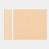 Apricot palästinensisches Keffiyedesign Geschenkpapier Set (Vorderseite 2)