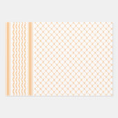 Apricot palästinensisches Keffiyedesign Geschenkpapier Set (Vorderseite)