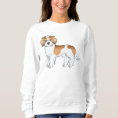 Apricot Parti-color Mini Goldendoodle Dog Sweatshirt (Vorderseite)