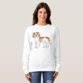 Apricot Parti-color Mini Goldendoodle Dog Sweatshirt (Vorne ganz)