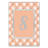 APRICOT PEACH DIAMOND MODERNE TISCHNUMMER (Rückseite)