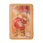 Apricot Peach Rose Blume Nah Up Foto Badematte (Vorderseite Vertikal)