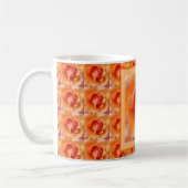 Apricot Peach Rose Blume Nah Up Foto Kaffeetasse (Links)