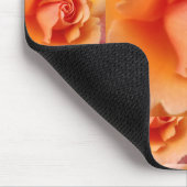 Apricot Peach Rose Blume Nah Up Foto Mousepad (Ecke)