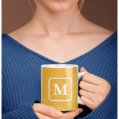 Apricot Perfektion - Monogramm Kaffee Tasse