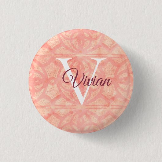 Apricot Pink Button (Vorderseite)