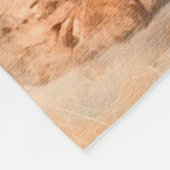 Apricot Poodle 7 Jahre alt - Niedliches Lover Gesc Fleecedecke (Ecke)