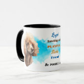 Apricot Poodle Dog Loyal Friend Tasse (Vorderseite Links)