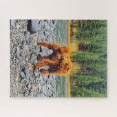 Apricot Poodle - individualisierbares Geschenk Puzzle (Horizontal)