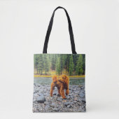 Apricot Poodle - individualisierbares Geschenk Tasche (Vorderseite)