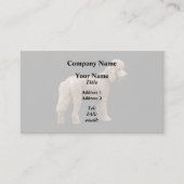 Apricot Poodle Visitenkarte (Vorderseite)