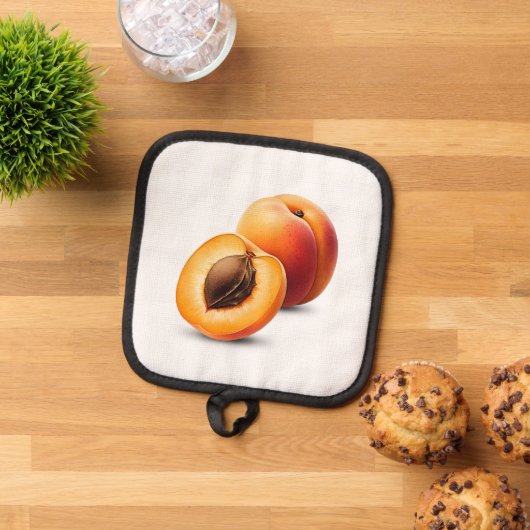 Apricot Pot Holders Topflappen (Oben Unten)