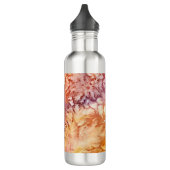 Apricot Rose Abstract Design Edelstahlflasche (Links)