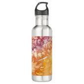 Apricot Rose Abstract Design Edelstahlflasche (Vorderseite)