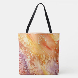 Apricot Rose Abstract Design Tasche