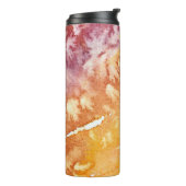Apricot Rose Abstract Design Thermosbecher (Nach links gedreht)