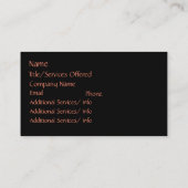 Apricot Rose Blumenbeauty Design Personal Visitenkarte (Rückseite)