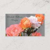 Apricot Rose Blumenbeauty Design Personal Visitenkarte (Vorderseite)