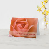 Apricot Rose • Engagement Congratulation Card Karte (Gelbe Blume)