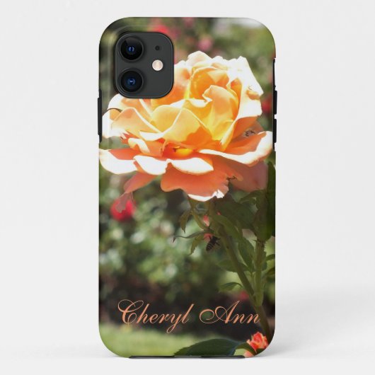 Apricot Rose iPhone 5 Fall *personalize* Case-Mate iPhone Hülle (Rückseite)