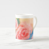 Apricot Rose Knochen China Tasse (Vorderseite Rechts)