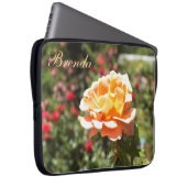 Apricot Rose Notebook-Sieb *personalisieren* Laptopschutzhülle (Vorne Rechts)