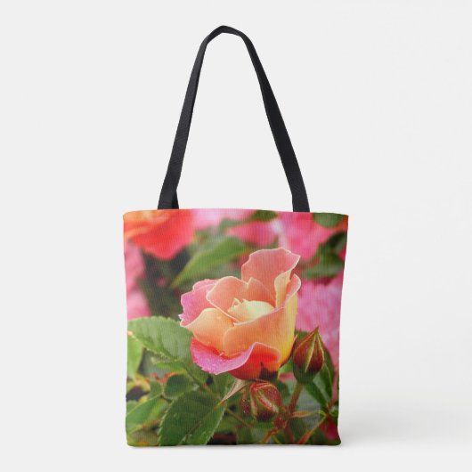 Apricot-Rose Tasche (Rückseite)