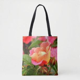 Apricot Rose Tote Bag Tasche