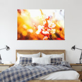 Apricot Sakura Blume vor dem Hintergrund der Sonne Leinwanddruck (Insitu (Schlafzimmer))