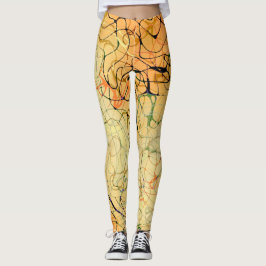 Apricot Swirl Leggings