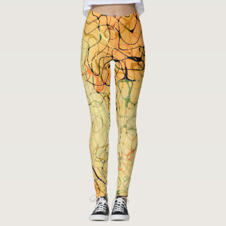 Apricot Swirl Leggings