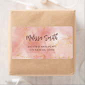 Apricot Tintenfarben Gold Agate Scan QR Code (Insitu)