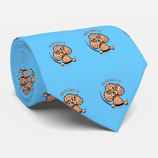 Apricot Toy Miniature Poodle IAAM Krawatte (Gerollt)