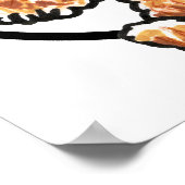 Apricot Toy Miniature Poodle IAAM Poster (Ecke)