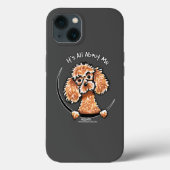 Apricot Toy Poodle Case-Mate iPhone Hülle (Rückseite)
