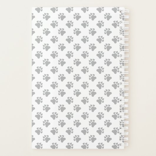 Apricot Toy Poodle Niedlicher Cartoon Dog & Text Planer (Rückseite)