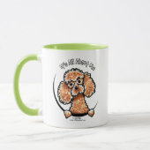 Apricot Toy Poodle Tasse (Links)