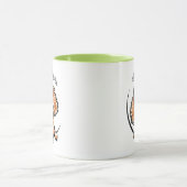 Apricot Toy Poodle Tasse (Zentrum)