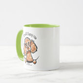 Apricot Toy Poodle Tasse (Vorderseite Links)