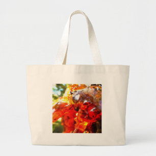 Apricot Tree Leaked Resin Abstrakt Abstrakt Painti Jumbo Stoffbeutel