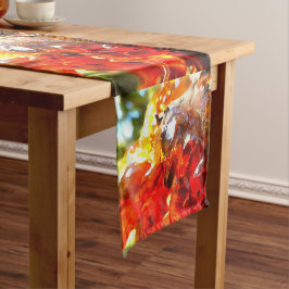 Apricot Tree Leaked Resin Abstrakt Abstrakt Painti Kurzer Tischläufer